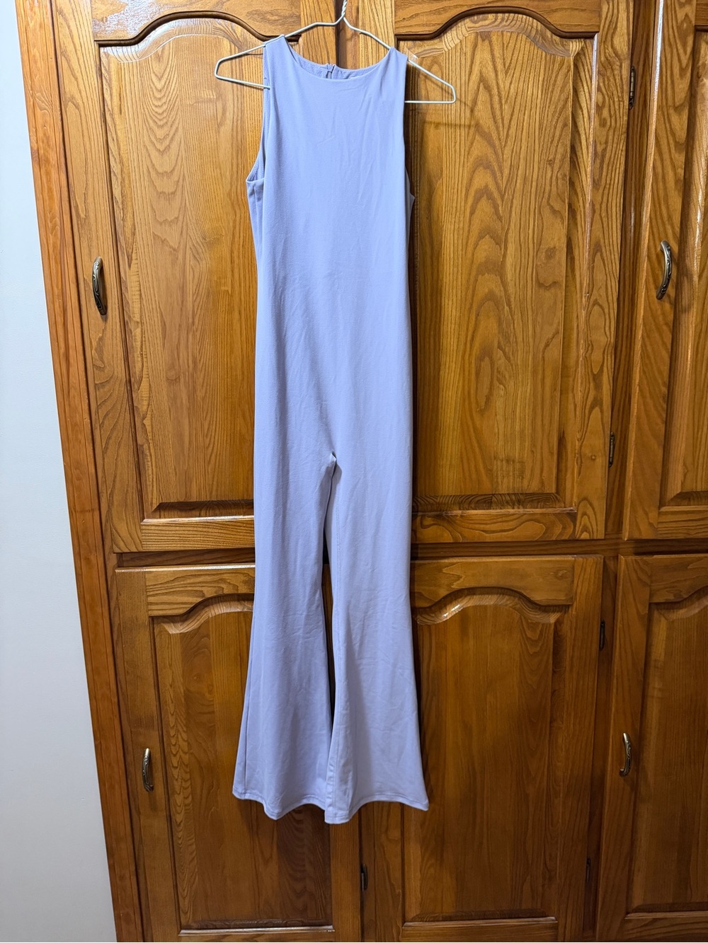 Sleeveless Lavender Wide-Leg Jumpsuit Ladies Size M